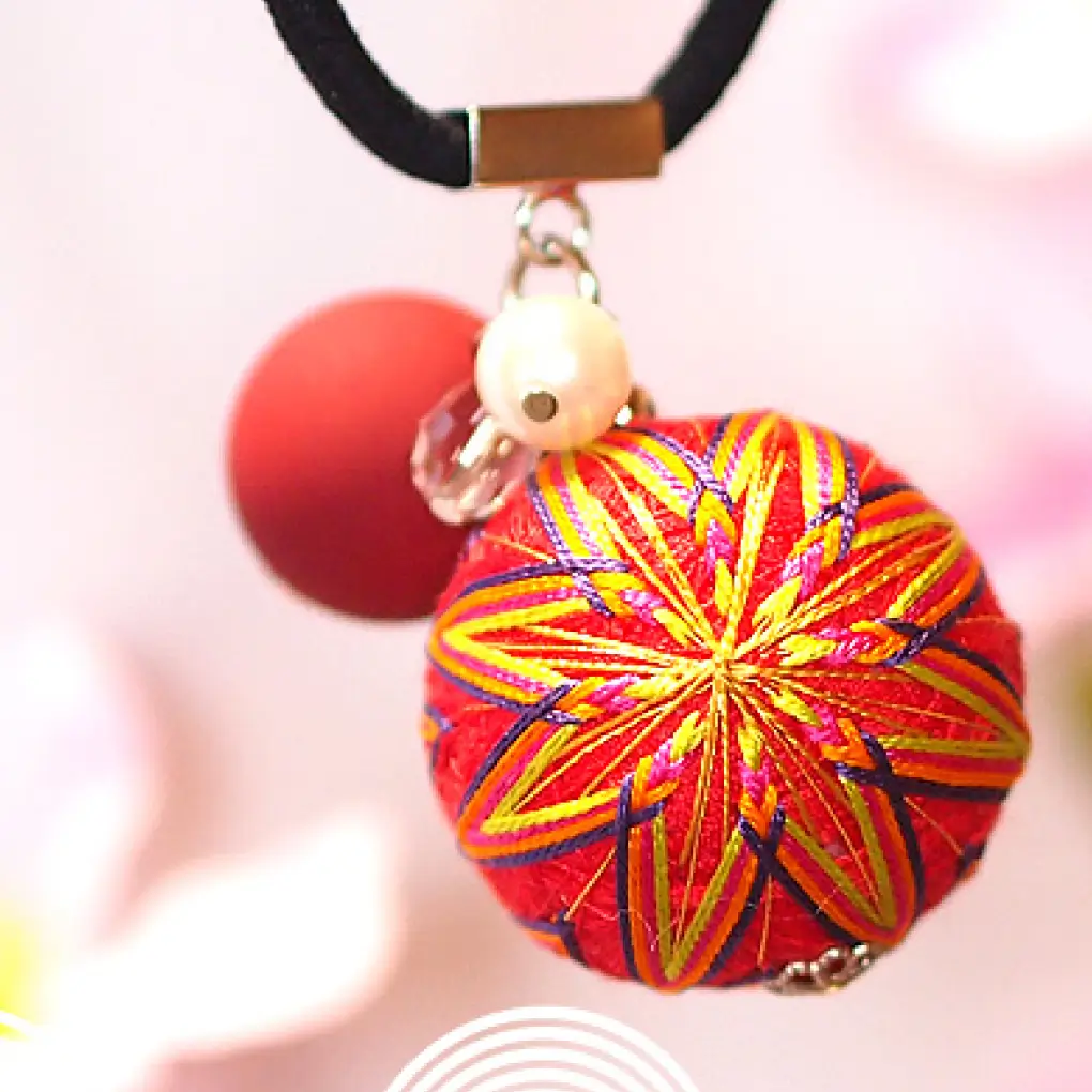 手毬ピアス画像